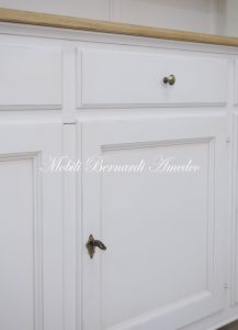 CR87 AL Credenza Con Alzata 3 Ante Piano Rovere Angoli Smussati 13